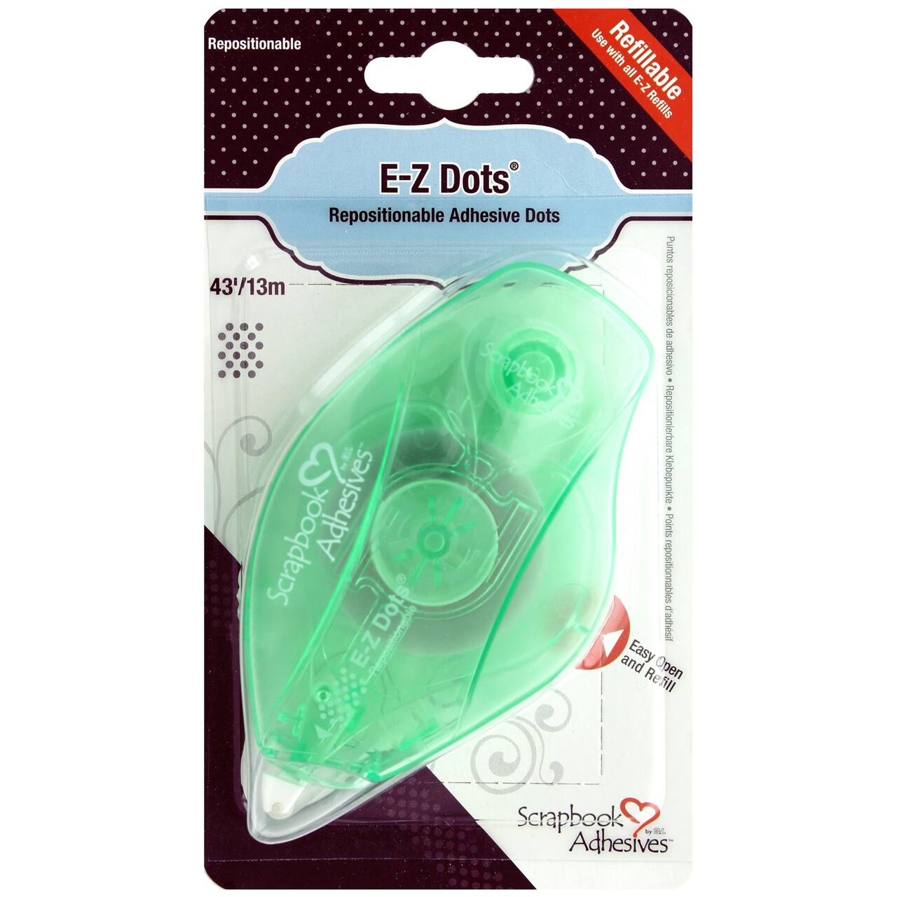 Scrapbook Adhesives by 3L&#xAE; E-Z Dots&#xAE; Refillable Repositionable Dispenser